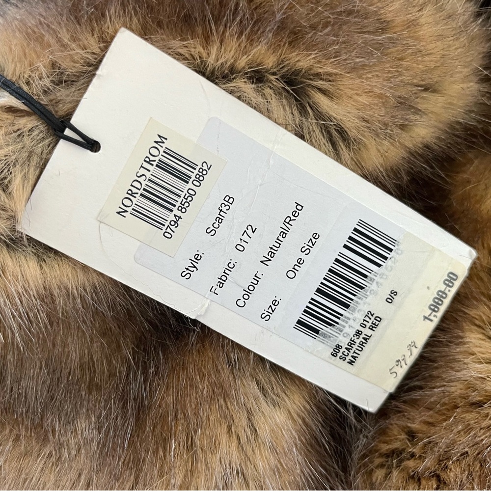 Simone Rocha Faux Fur Beaded Scarf - Picture 6 of 6